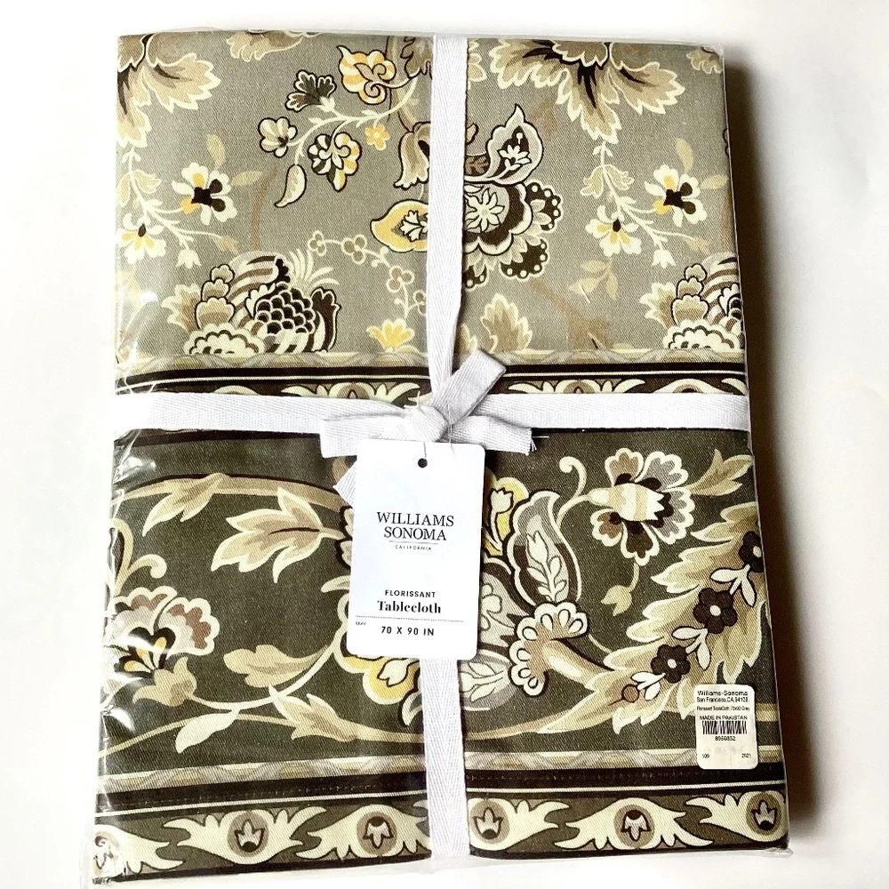 Williams Sonoma Florissant Tablecloth 70